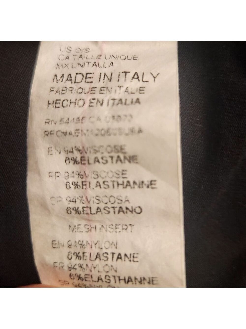 Don't Ask Why Sheer V-Dip Dress One Size Black Tshirt Material Viscose Nylon - Picture 10 of 12